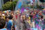 PORTO ALEGRE- RS- BRASIL- 26/01/2020- Bloco da Laje, tradicional grupo de carnaval de Porto Alegre, levou mais de 20 mil pessoas às ruas do Centro da Capital na manhã deste domingo (26). O Bloco realizou seu cortejo saindo do Largo dos Açorianos. FOTO FERNANDO GOMES/ ZERO HORA<!-- NICAID(14398667) -->