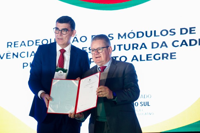 Secretário Mauro Hauschild e governador Ranolfo Vieira Júnior
