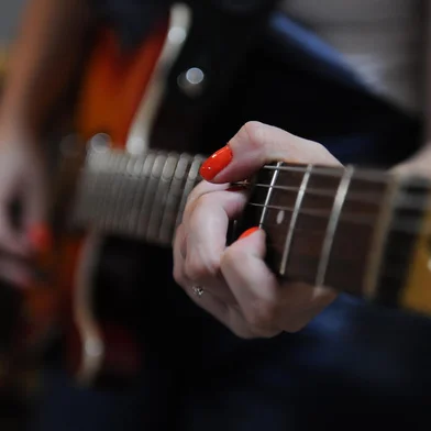 CAXIAS DO SUL, RS, BRASIL, 05/03/2020 - Ensaio da Banda Womans Blues, formada, em sua maioria, por mulheres. (Marcelo Casagrande/Agência RBS)<!-- NICAID(14442208) -->