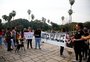 Familiares e amigos de jovem que morreu em show protestam na Redenção