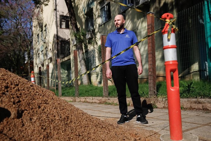 Proprietário de um supermercado, Elizandro Vinceski diz que as obras são necessárias