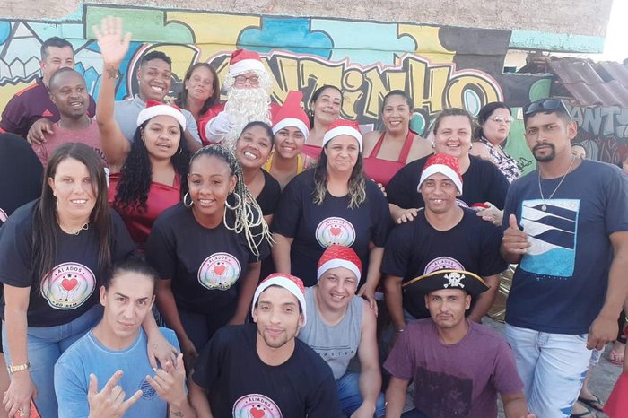 Volunteers come together to host parties...