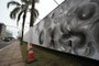 Porto Alegre, RS, Brasil, 06/09/2022 - Nova pintura do muro da Mauá - Foto: Ronaldo Bernardi/Agência RBS<!-- NICAID(15197861) -->