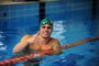 CAXIAS DO SUL, RS, BRASIL, 08/03/2022. Nadador Guilherme Maia treina no Recreio da Juventude para as Surdolimpíadas em Caxias do Sul. (Porthus Junior/Agência RBS)<!-- NICAID(15036573) -->