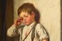 An Offended Boy, pintura de Kirill Lemokh (1841-1910)<!-- NICAID(15217865) -->