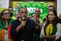 Porto Alegre, RS, Brasil, 02-10-2022: Onyx Lorenzoni (PL) discursa no comitê do partido. Foto: Mateus Bruxel / Agência RBSIndexador: Mateus Bruxel<!-- NICAID(15224484) -->