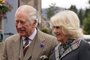 Britains King Charles III (L) and Britains Camilla, Queen Consort (R) arrive at a reception to thank the community of Aberdeenshire for their organisation and support following the death of Queen Elizabeth II at Station Square, the Victoria & Albert Halls, in Ballater, on October 11, 2022. (Photo by Andrew Milligan / POOL / AFP)Editoria: HUMLocal: BallaterIndexador: ANDREW MILLIGANSecao: imperial and royal mattersFonte: POOLFotógrafo: STR<!-- NICAID(15232727) -->