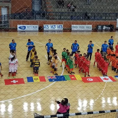 Copa do Mundo KIDS. Evento do dia das crianças com idade de 7 a 10 anos, na Vila Poliesportiva da UCS, com organização da Apafut e apoio Fiesporte.<!-- NICAID(15234123) -->