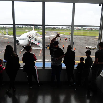 CAXIAS DO SUL, RS, BRASIL, 18/10/2022.  Aeroporto Regional de Caxias do Sul - Hugo Cantergiani (CXJ/SBCX). Estreia do voo direto entre Caxias do Sul e Rio de Janeiro pela Gol. (Porthus Junior/Agência RBS)<!-- NICAID(15239193) -->