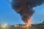 Uma empresa de produtos químicos foi atingida por um incêndio no final da tarde deste domingo (20) em Nova Santa Rita<!-- NICAID(15270846) -->