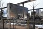 Nova Santa Rita, RS, Brasil, 21/11/2022 - Incêndio atinge fábrica de produtos químicos em Nova Santa Rita. Operação é montada para conter vazamento no local. - Foto: Ronaldo Bernardi/Agência RBS<!-- NICAID(15271203) -->