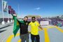 *A PEDIDO DE FELIPE BORTOLANZA* Kevyn Lembecke (E) e Felipe Cabral (D), torcedores brasieliros no Qatar - Foto: Alice Bastos Neves/Agência RBS<!-- NICAID(15275140) -->