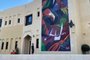 Mural de Kelvin Koubik em Doha, no Catar.<!-- NICAID(15281970) -->