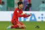 South Koreas midfielder #07 Son Heung-min celebrates at the end of the Qatar 2022 World Cup Group H football match between South Korea and Portugal at the Education City Stadium in Al-Rayyan, west of Doha on December 2, 2022. (Photo by Odd ANDERSEN / AFP)Editoria: SPOLocal: DohaIndexador: ODD ANDERSENSecao: soccerFonte: AFPFotógrafo: STF<!-- NICAID(15283920) -->