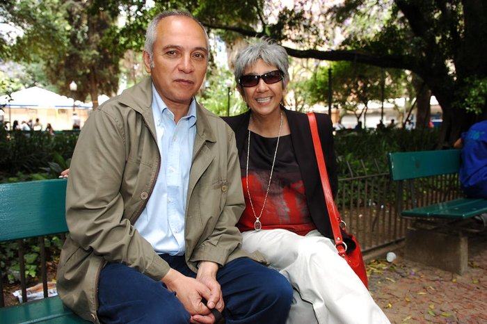 Universindo e Lilian em foto de 2008; eles voltaram várias vezes a Porto Alegre