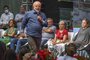 Brazils President-elect Luiz Inacio Lula da Silva delivers a speech during a meeting to celebrate Christmas season with recycling materials collectors in Sao Paulo, Brazil, on December 15, 2022. (Photo by NELSON ALMEIDA / AFP)<!-- NICAID(15296383) -->