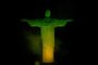 The Christ The Redeemer statue, on top of Corcovado mountain, is illuminated in green and yellow, the colours of the Brazilian national flag, in honour of Brazilian football legend Pele, in Rio de Janeiro, Brazil on December 29, 2022, just hours after his passing at a Sao Paulo hospital. - Brazilian football icon Pele, widely regarded as the greatest player of all time and a three-time World Cup winner who masterminded the beautiful game, died on Thursday at the age of 82. The Albert Einstein hospital treating Pele said in a statement his death after a long battle with cancer was caused by multiple organ failure. (Photo by Mauro PIMENTEL / AFP)Editoria: SPOLocal: Rio de JaneiroIndexador: MAURO PIMENTELSecao: soccerFonte: AFPFotógrafo: STF<!-- NICAID(15308046) -->