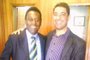Encontro entre Pelé e o jornalista Roberto Carlos Dias em 2011 em evento do Inter, em Porto Alegre<!-- NICAID(15308465) -->