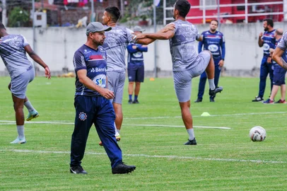 CAXIAS DO SUL, RS, BRASIL, 03/01/2023. Treino SER Caxias. (Neimar De Cesero/Agência RBS)<!-- NICAID(15311595) -->