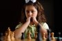 Santa Cruz do Sul, RS, Brasil - 13/01/2023 - Menina de oito anos é prodígio no xadrez. Na foto: Maria Tischler (Foto: Anselmo Cunha/Agência RBS)<!-- NICAID(15321824) -->