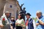 Familiares, apoiadores e pedetistas realizam homenagem ao aniversário de Neuza e Leonel Brizola, no Palácio Piratini, neste sábado (21).<!-- NICAID(15327858) -->