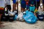 Torres, RS, BRASIL, 27/01/2023- Crianças participam de ação em Torres e recolhem lixo jogado na areia. Foto: Anselmo Cunha/Agencia RBS<!-- NICAID(15333226) -->
