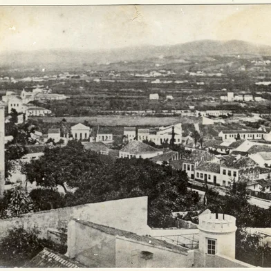 Casario da antiga Rua do Arvoredo, no século 19<!-- NICAID(15336538) -->