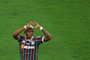 Fluminenses forward John Kennedy celebrates after scoring his teams second goal during the Copa Libertadores final football match between Brazils Fluminense and Argentinas Boca Juniors at Maracana Stadium in Rio de Janeiro, Brazil, on November 4, 2023. (Photo by SILVIO AVILA / AFP)Editoria: SPOLocal: Rio de JaneiroIndexador: SILVIO AVILASecao: soccerFonte: AFPFotógrafo: STR<!-- NICAID(15588268) -->