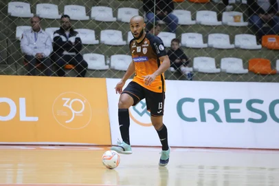 ACBF x Marreco, em Carlos Barbosa, pela 5ª rodada da Liga Nacional de Futsal, na noite desta terça-feira (27).<!-- NICAID(16046919) -->
