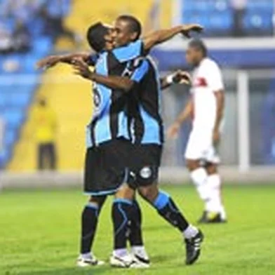 gol - jonas - borges - comemoração - grêmio - vasco - copa da hora - santa catarina - amistoso - tricolor - 03/07/2010 